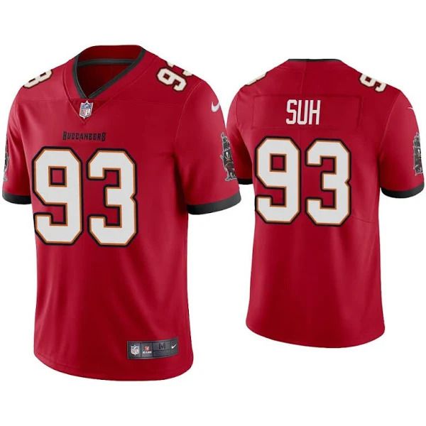 Men Tampa Bay Buccaneers #93 Ndamukong Suh Nike Red Vapor Limited NFL Jersey->tampa bay buccaneers->NFL Jersey
